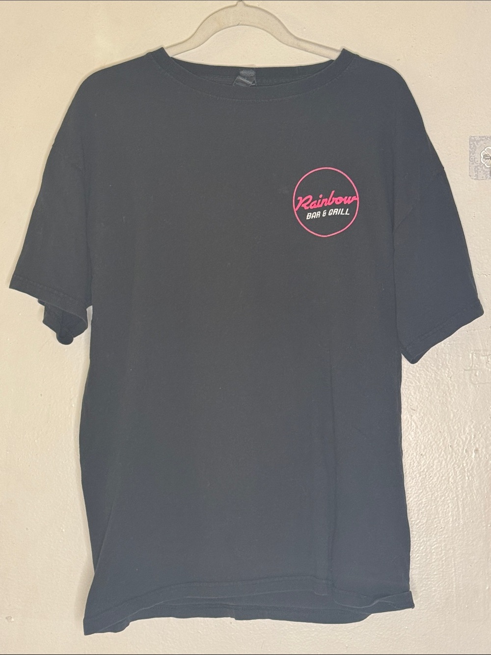 Rainbow Bar & Grill Black Short Sleeve Logo T-Shirt